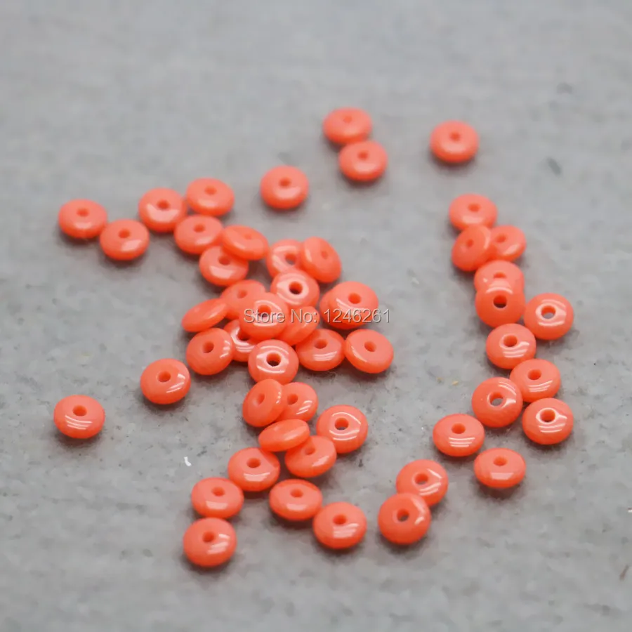 100PCS Hot wholesale clasp Wholesale orange Beeswaxes separate beads Fittings for Accessory DIY 6mm components Findings Gifts