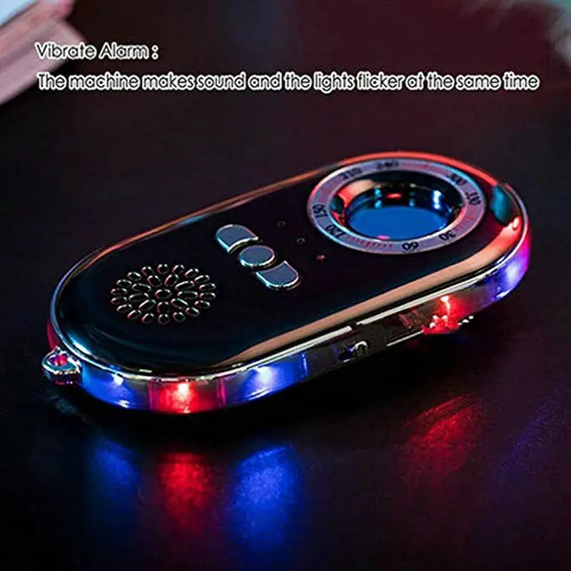 K98 Anti-Spy Camera Verborgen Rf Signaal Bug Detector Mini Draadloze Camera Radio Wave Signaal Gsm Device Finder Laser detector (Zwart)