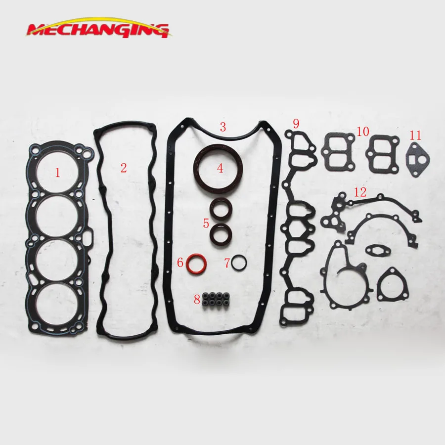 CA20S For Nissan BLUEBIRD AND STANZA AND LAUREL 2.0L Overhaul Package Full Set Engine Gasket 10101-13E87 50094700 Mechanging