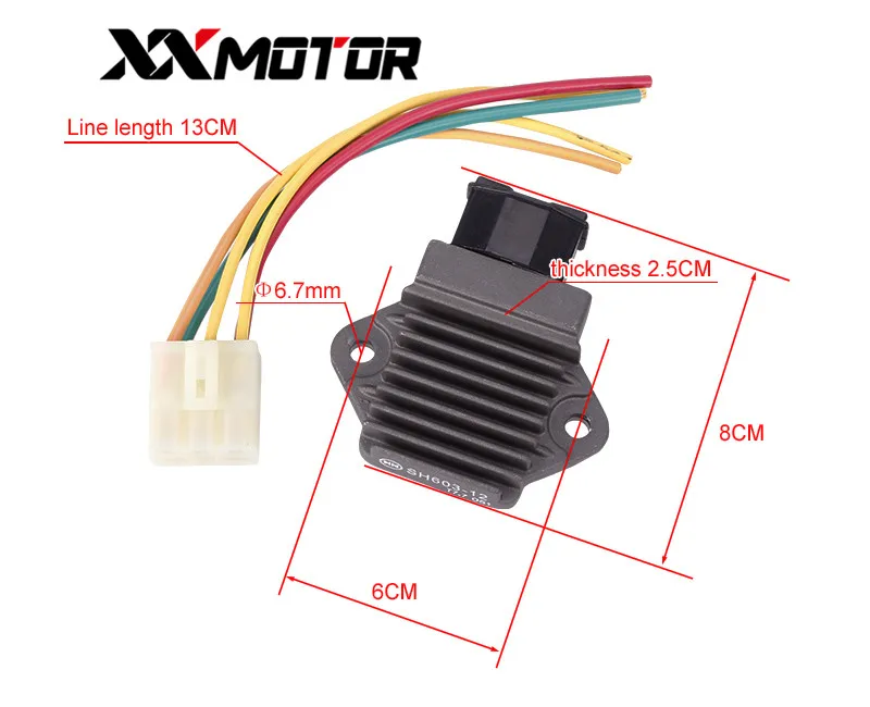 Motorcycle Rectifier Voltage Regulator Charger with plug For Honda CB400 1992 - 94 1995 1996 1997 1998 Hornet250 Hornet JADE 250