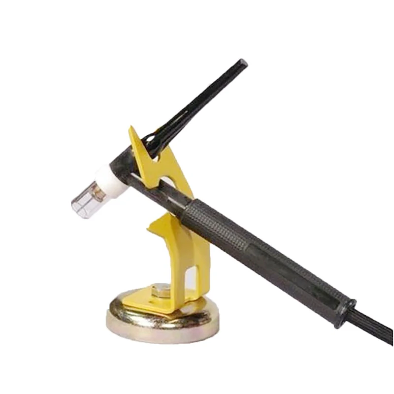 1PC Magnetic TIG Welding Torch Stand Holder Support For Welding Machine Steel Surface Yellow