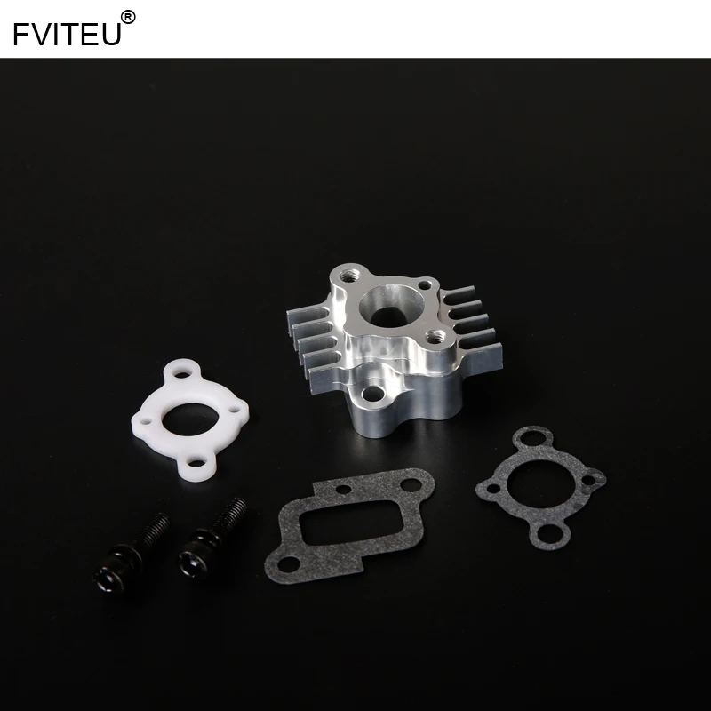 FVITEU CNC Aluminum Billet Intake Manifold for 32cc/36cc/45c engine zenoah cy for 1/5 hpi km rovan Baja 5b 5T / Losi 5ive-T