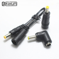 1pcs 5.5x2.1mm female to 4.8x1.7mm male DC Power Connector Adapter Laptop 5.5*2.1 to 4.8*1.7 mm Straight Right Angle with Cable