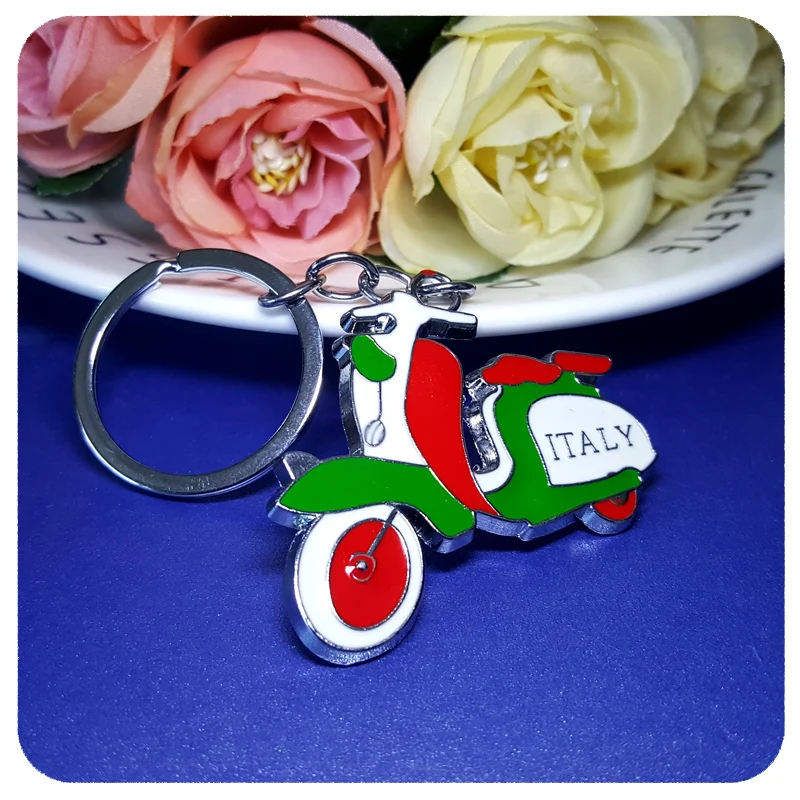 GRANDBLING Italy Theme Motorcycle Keychain Fashion Gift