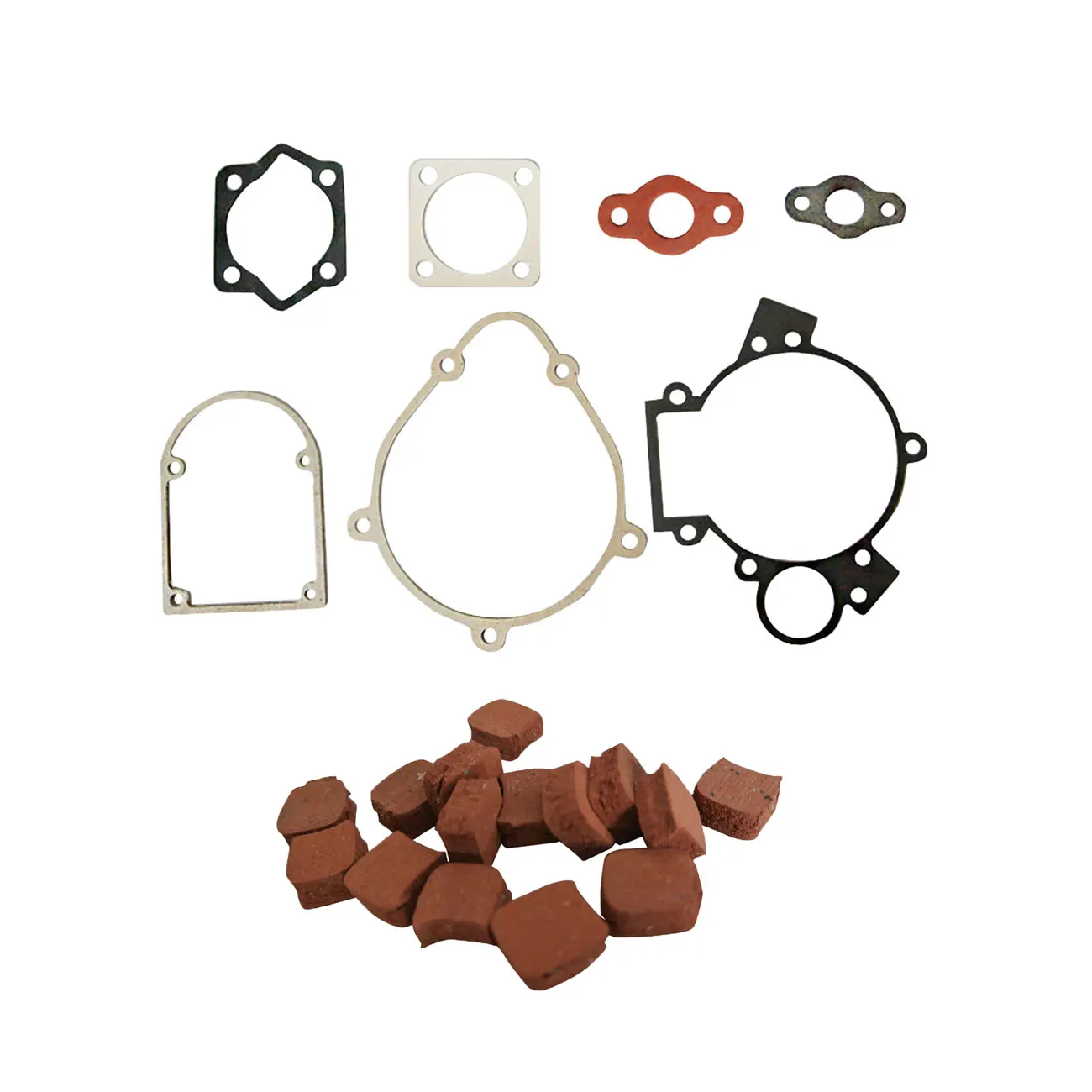 Gasket Kit And Engine Rubber Clutch Pads For 80cc Motorized Bicycle Bike