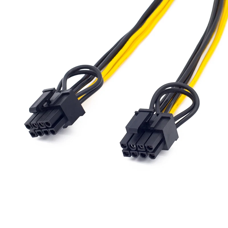 RGEEK procesora EPS 12V 8 Pin podwójny 8 (6 + 2) Pin PCIE Adapter kabel zasilający 20cm