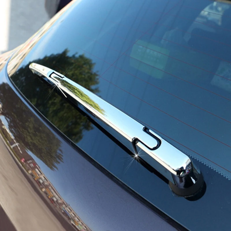Dla Peugeot 2008 2014-2017 ABS Chrome tylna wycieraczka taśmy osłona zabezpieczająca obejmuje wykończenie ramy akcesoria Car Styling 3 sztuk — zdjęcie 4