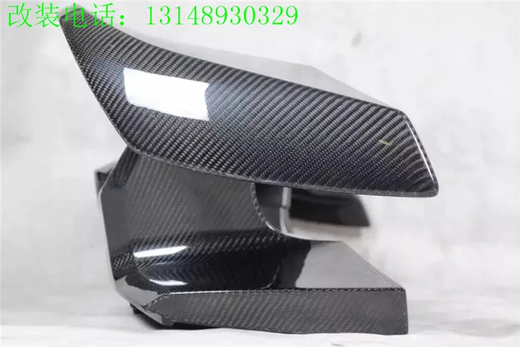 Fit for Porsche 911 CARRERA tail wing double-layer carbon fiber guide tail spoiler wing