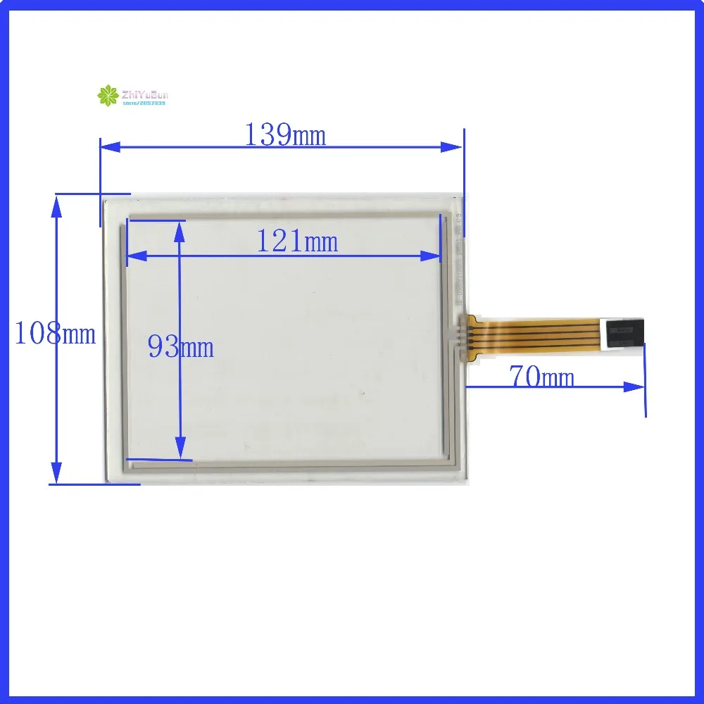 

ZhiYuSun HSTTPA5.8K1 New HST-TPA5.8K1 5.8 inch TOUCH Screen panels 139mm*108mm for GPS or commercial use post