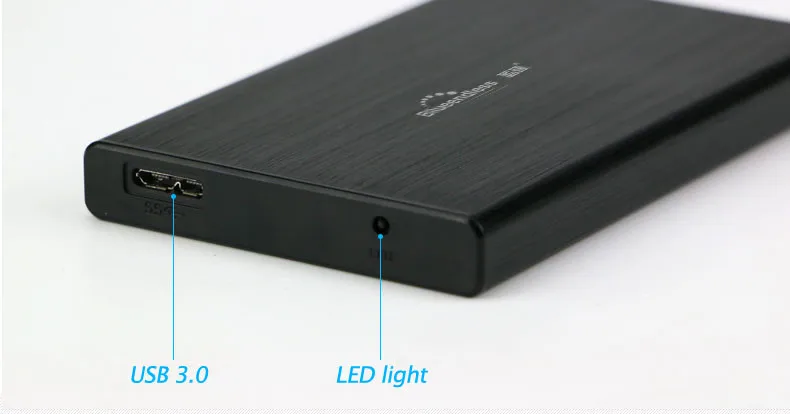 2.5 بوصة HDD SSD القرص SATA I ، II ، III 5GBPS USB3.0 دعوى ل 7 مللي متر 9.5 مللي متر قرص صلب مع كابل يو اس بي لأجهزة الكمبيوتر المحمول الدفتري