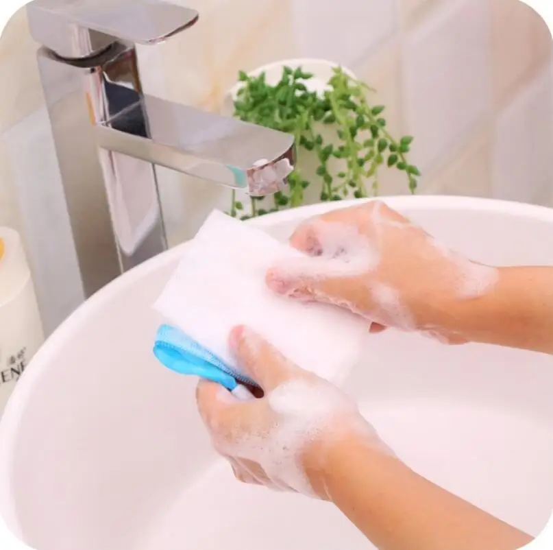 

Soap Bag Foam Mesh Soaped Glove for Foaming Cleaning Bath Soap Net Bathroom Mesh Bath Sponges LX7066