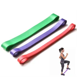 3 Colors 600mm Elastic Resistance Bands Yoga Pilates Workout Loops Strength Training Resistance Bands for Women Fitness Exercise