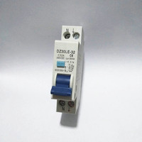 1P+N 32A RCBO 6KA Residual Current Circuit Breaker Over Current Leakage Protection 18mm Compact RCD DZ47LE-T1