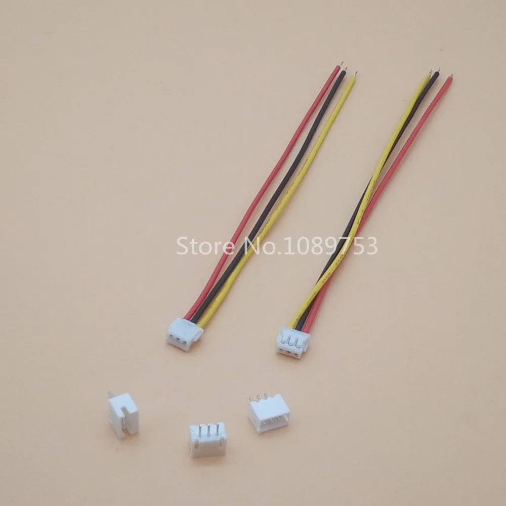 20 SETS Mini Micro ZH 1.5 2/3/4/5/6/7/8/9/10 Pin JST Connector with 100mm Length Wires Cables