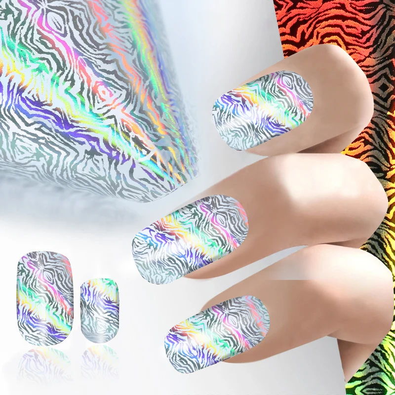 100*4cm Pattern Transfer Nail Foil Craft Semi Transparent Laser Nail Art Sticker&Decals Manicure Accessories