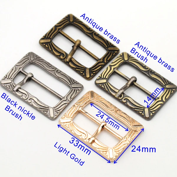 4Pcs Metal Alloy Buckle Clip, Black Nickle, Antique Brass Belt Buckle, 1 \