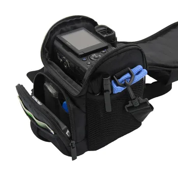 Fosoto DSLR Camera Bag Waterproof Case Shoulder Bag for Canon EOS 4000D 2000D 750D M2 Nikon Nikon D3300 Sony RX10M3 Olympus