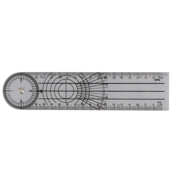 Userful Multi-Ruler Goniometer Angle Medical Spinal Ruler Professional 360 Degree Measuring Tool Spinals Goniometer Protractors
