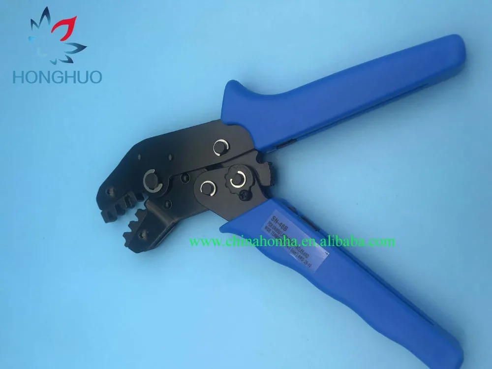 

Free shipping High Quality SN-48B Tool Professional Terminals Crimping Plier 0.5-1.5mm2 Multi Tools Hands blue handle