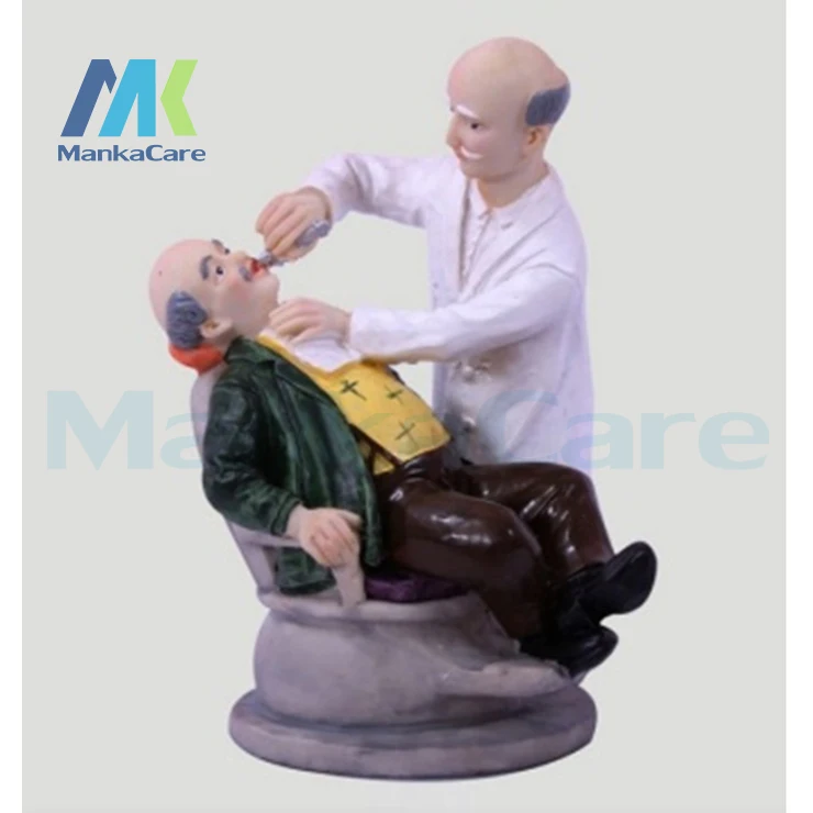 Dental Clinic Decoration Old Dentist Treatment Gift Big Resin Crafts Toys Dental Artware Teeth Handicraft Furnishing Articles