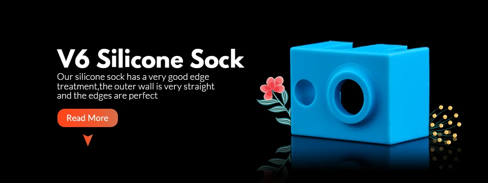 Trianglelab ® Hochwertige Silikon-Heizblocksocken V6 für PT100 Heatblock für V6 Dragon Hotend Düse – Detail 1