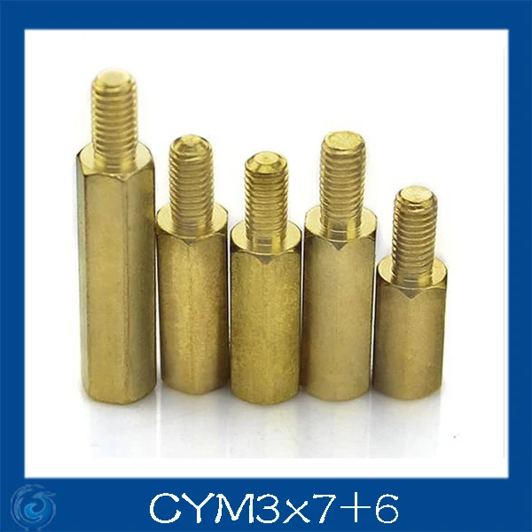 

Free shipping M3*7+6mm Column M3 Single head angle of six pillars/Brass screw/Six angle separation column/M3-Series Screw cap