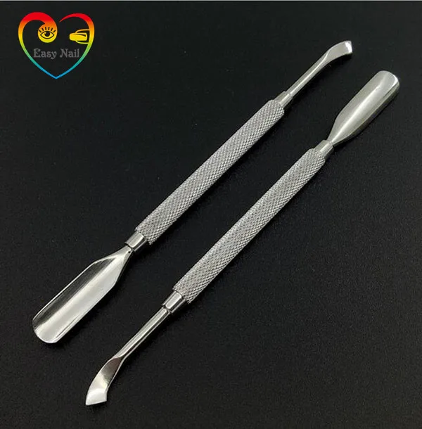 EasyNail 1PCS Nail File Cuticle Spoon Remover Manicure Trimmer Cuticle Pusher Stainless Steel Nail Tools,high quality