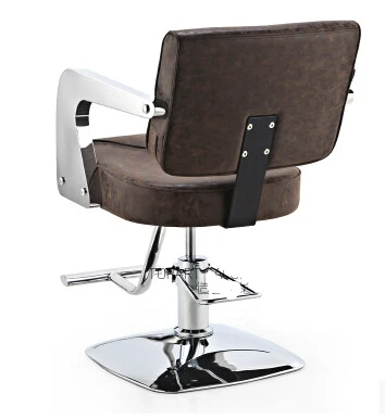 High-end hair salon haircut chair barber chair salon chair hydraulic chair salon chair stainless steel handrails Gifts