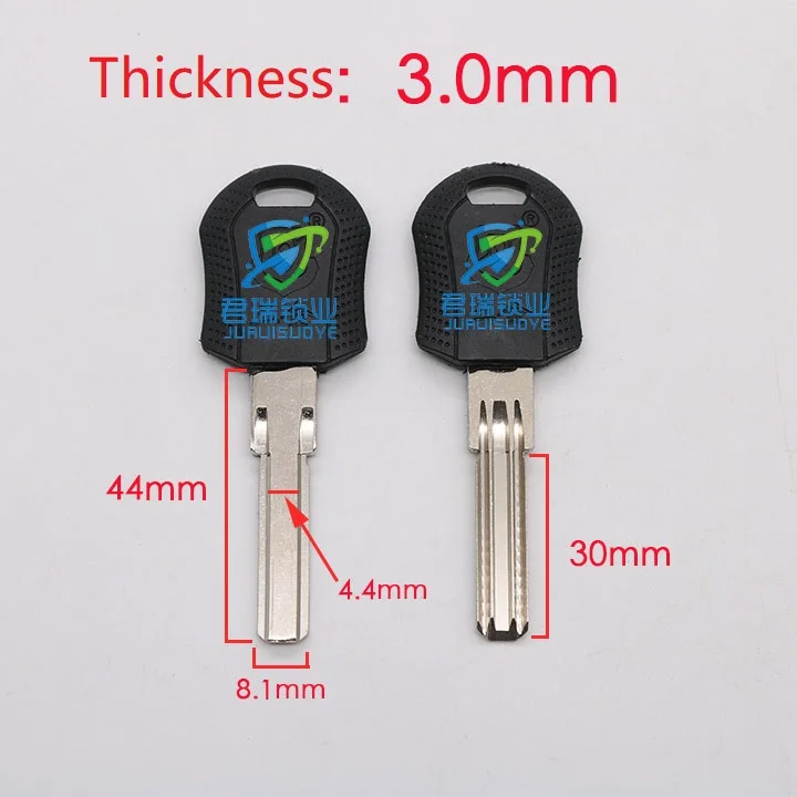 10pcs x Anti-theft door key embryo Home magnetic Key Blade Replacement Length 44mm JF100