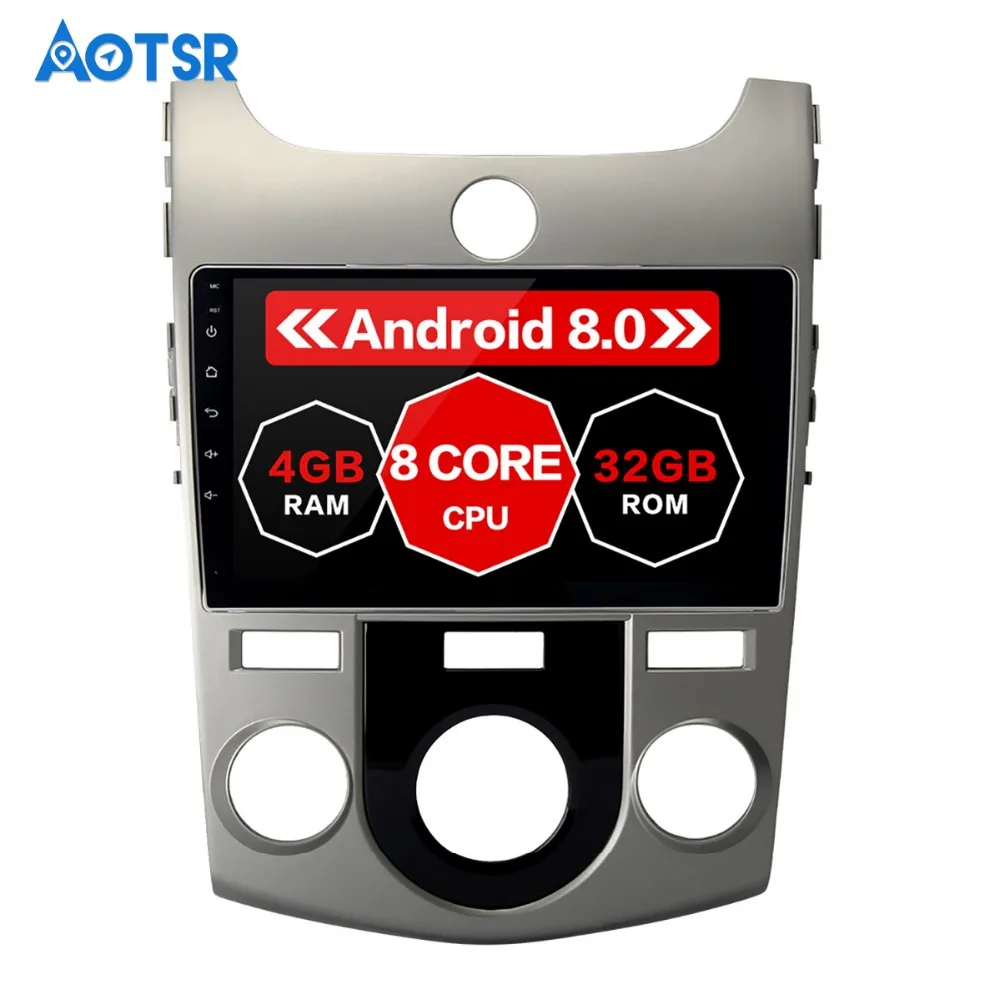 

9" Octa Core Android 8.0 Car GPS For KIA Cerato Nazao Forte 2009 2010 2011 2012 1 din radio Multimedia Player IPS screen PX5