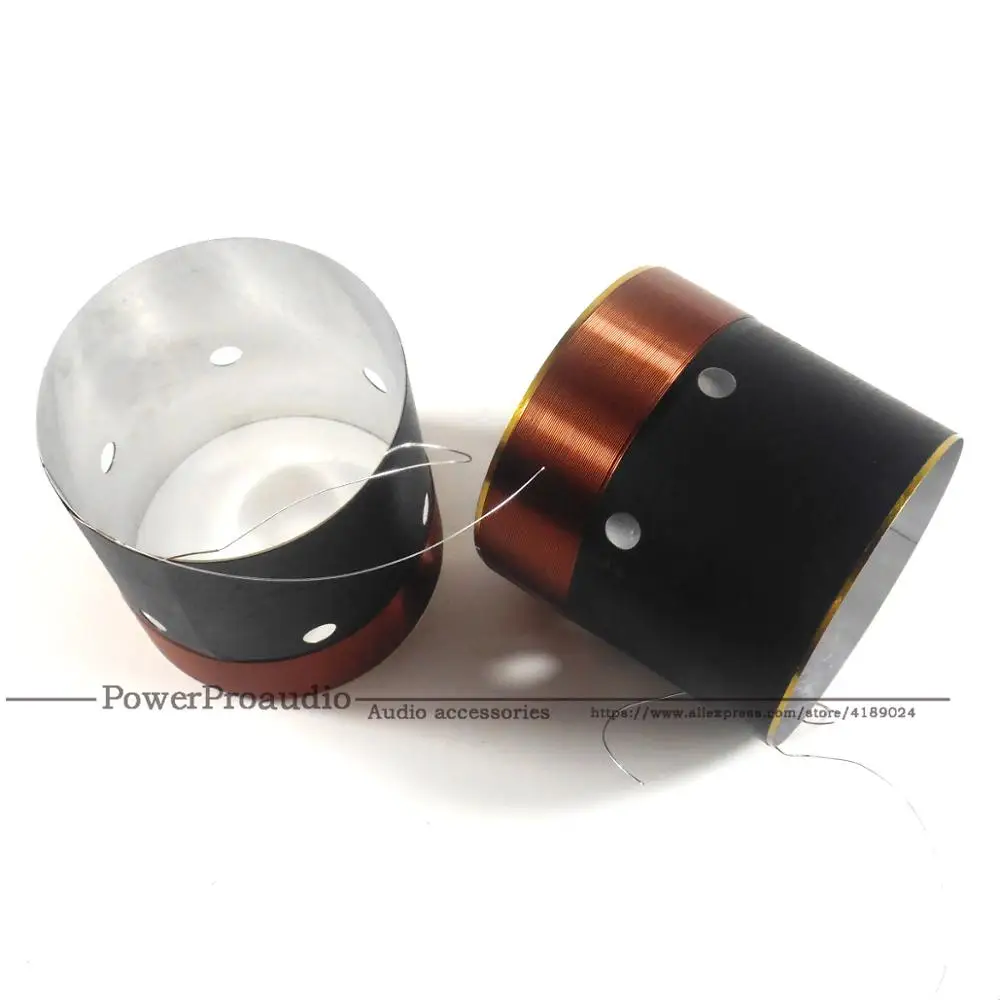 2 ピース/ロット 10 "12" 15 "ウーファー音声低音コイル ASV 白アルミサブウーファーサウンドスピーカー DIY 修理アクセサリー