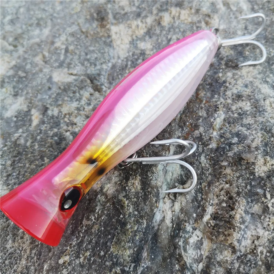 Popper superfície NOEBY Grand Style – 16 cm/78g para atún con anzuelos reforzados