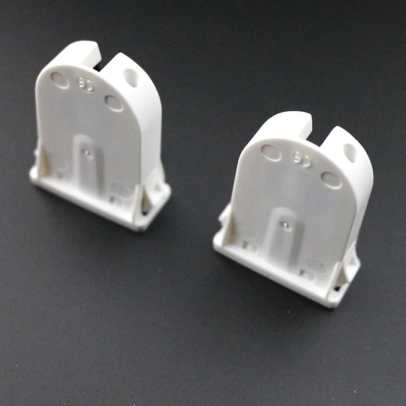 1-100PCS Plastic Lamp Holder Bases suitable for T8 G13 LED bracket lamp T8 T/ UV Fluorescent Light Socket Lamp Base AC100-250V