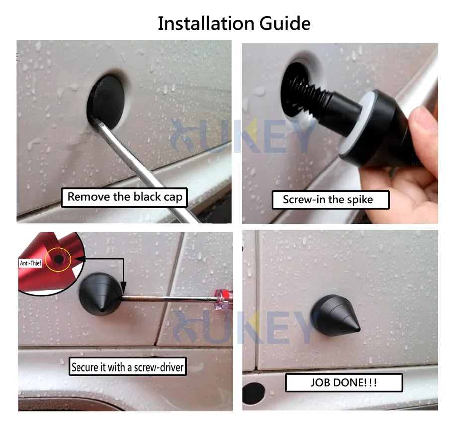 Round Head Car Bumper Protector Protective Guard Spike For Benz SMART Fortwo 451 2008-2014 Anti Collision Front Rear Safe Kit