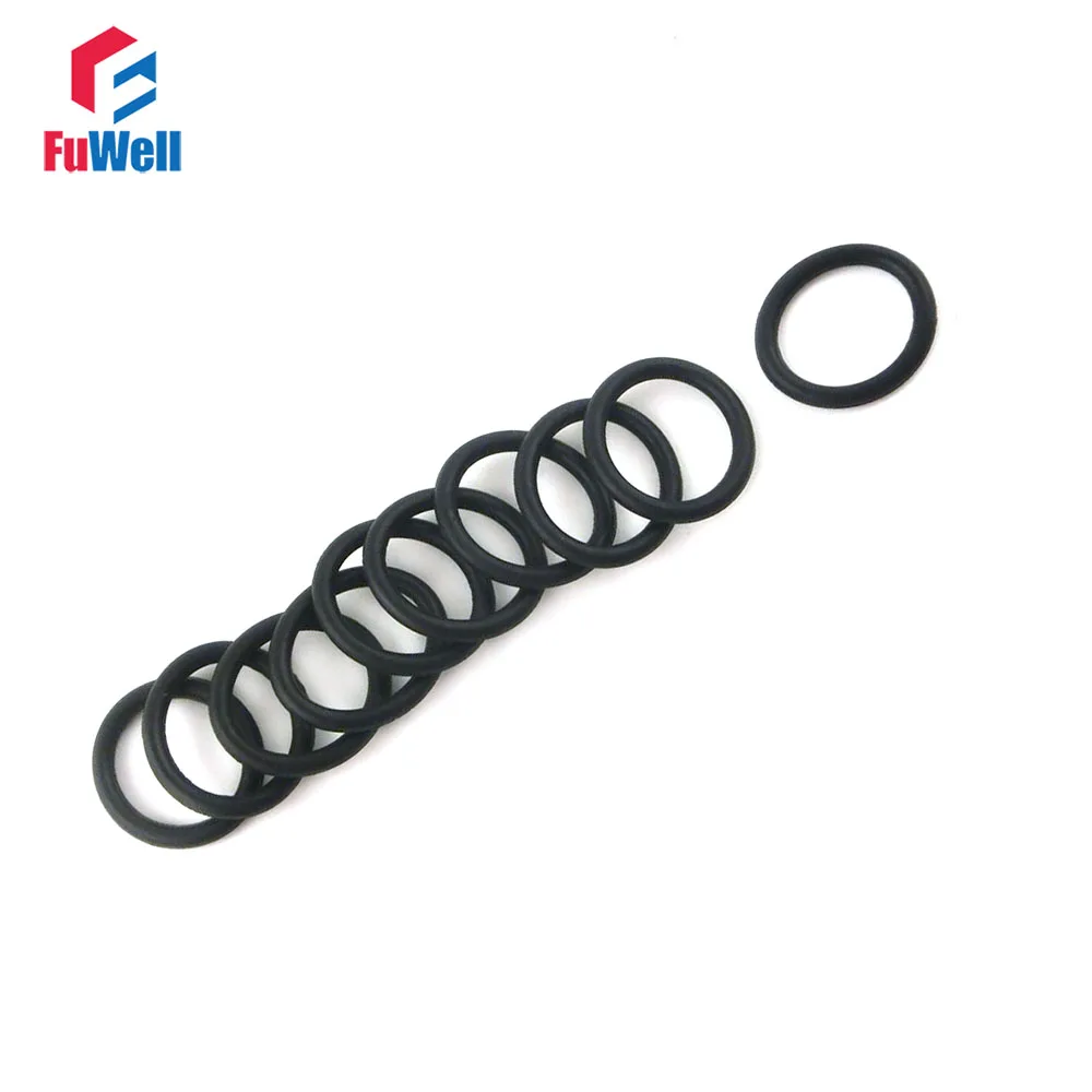 1000pcs 1.5mm Thickness NBR O Ring Seals Gasket 4.5/5/5.5/6/7/7.5/8/9/9.5/10mm OD Black Rubber O-ring Sealing Washer