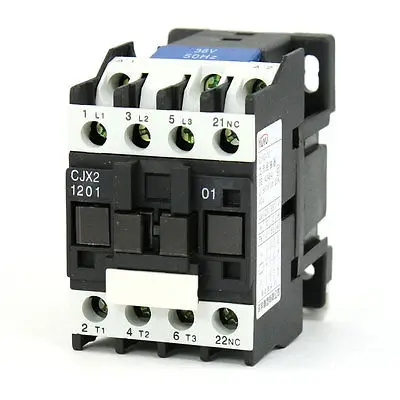 CJX2-1201 AC Contactor 36V 50Hz Coil 12Amp 3-Phase 3-Pole 1NC