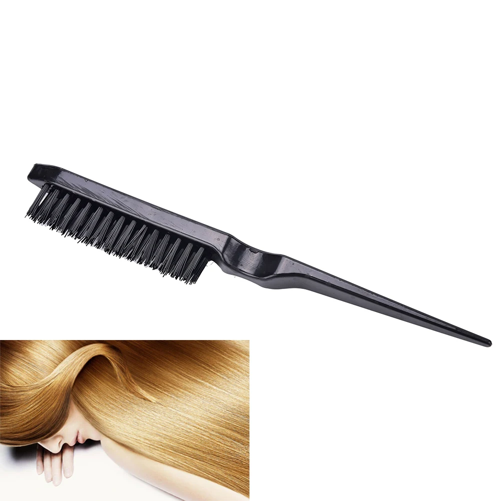 1Pc Black color 23CM Pro Salon Hairdressing Teasing Back Hair Combing Brush Slim Line Styling Comb High Quality
