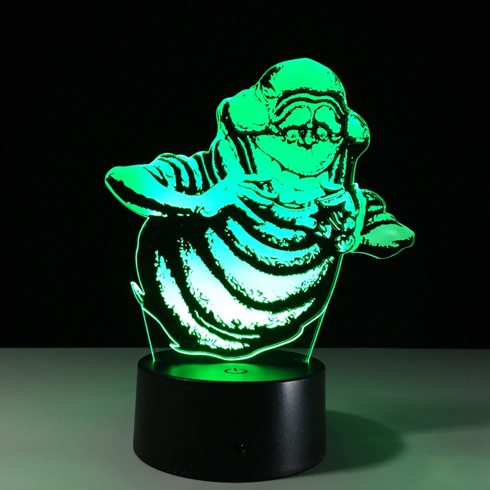 Strange Smile man Acrylic night light 7 color adjustable Action figure Room ornament Remote control A50