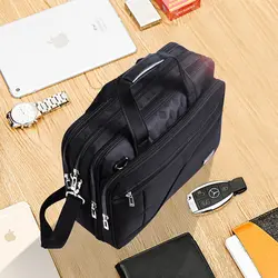 Bolsa para laptop oxford, bolsa masculina de lona com seção para laptop e notebook, grande capacidade