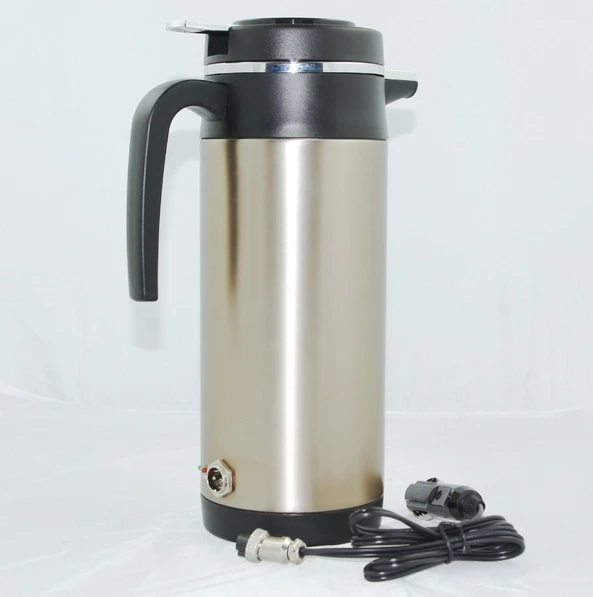 large volume Cigarette lighter 24V 1.2L Car stainless steel heating hot water cup Car Electric Cup car heater kettle 1200ml