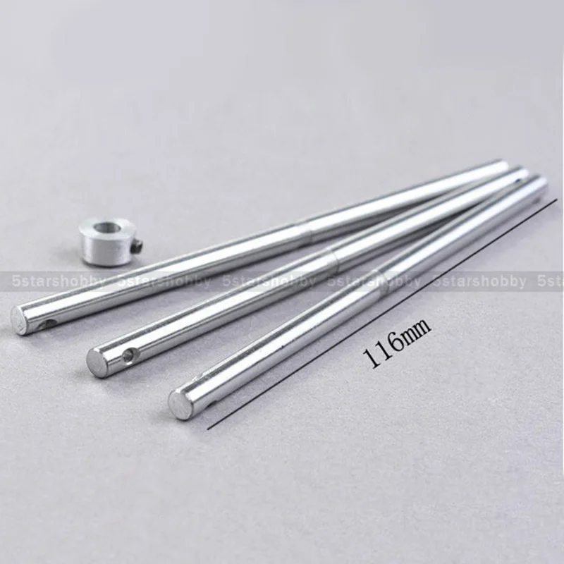 3Pcs 116mm Metal Main Shaft for Trex T-REX 450 V2 V3 helicopter