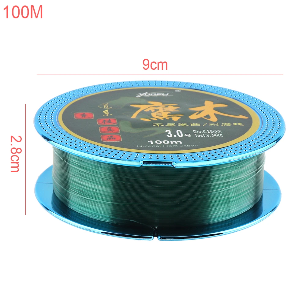 100M 110Yards Nylon Fishing Line 2 3 4 5 7 14 18 23LB Sub-line for Rock Boat Lure Carp Fishing 2 Colors Optional