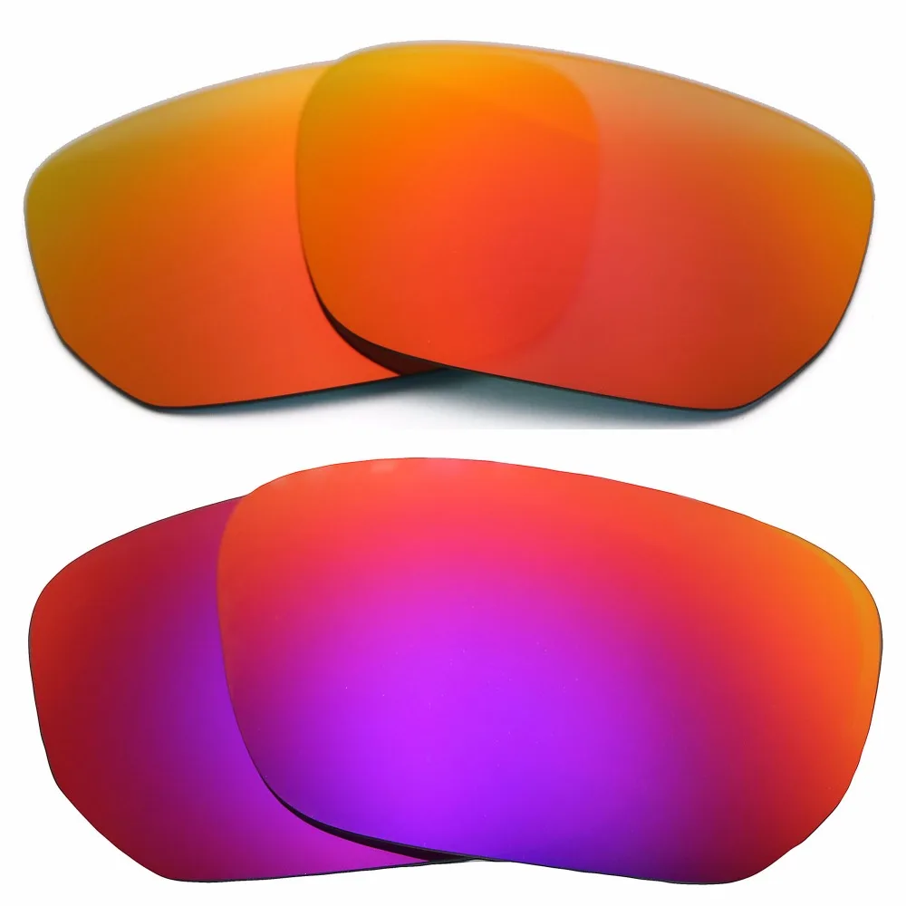 

Orange Red Mirrored & Midnight Sun Mirrored Polarized Replacement Lenses for Style Switch Frame 100% UVA & UVB