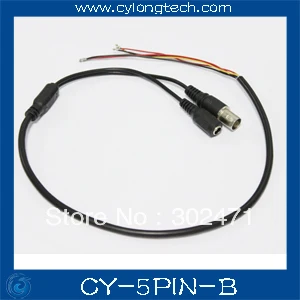 5 Pin(2P 2.0mm 3P 1.5mm)  Black  Cable for CCTV Camera