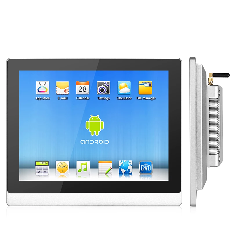 Montaje en pared para tableta, panel industrial todo en uno, pc de escritorio con android, 10,1 pulgadas, Intel 3855U core i3 i5 i7