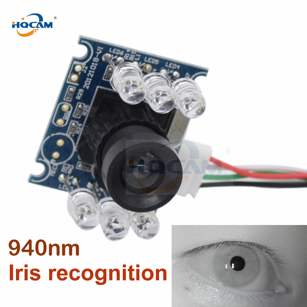 

HQCAM 720P CCTV Surveillance Qr code camera USB module Camera mini infrared Night Vision USB Webcam hd IR 6pcs 940nm led Board