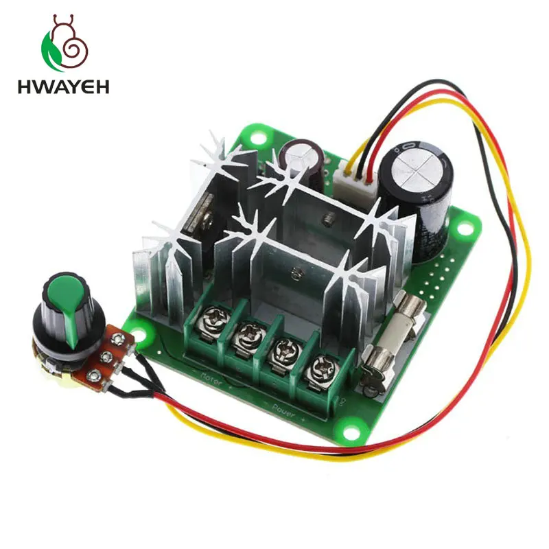 6V-90V 15A Pulse Width PWM DC Motor Speed Controller PLC 15A Poleless speed-adjusting DC motor controller