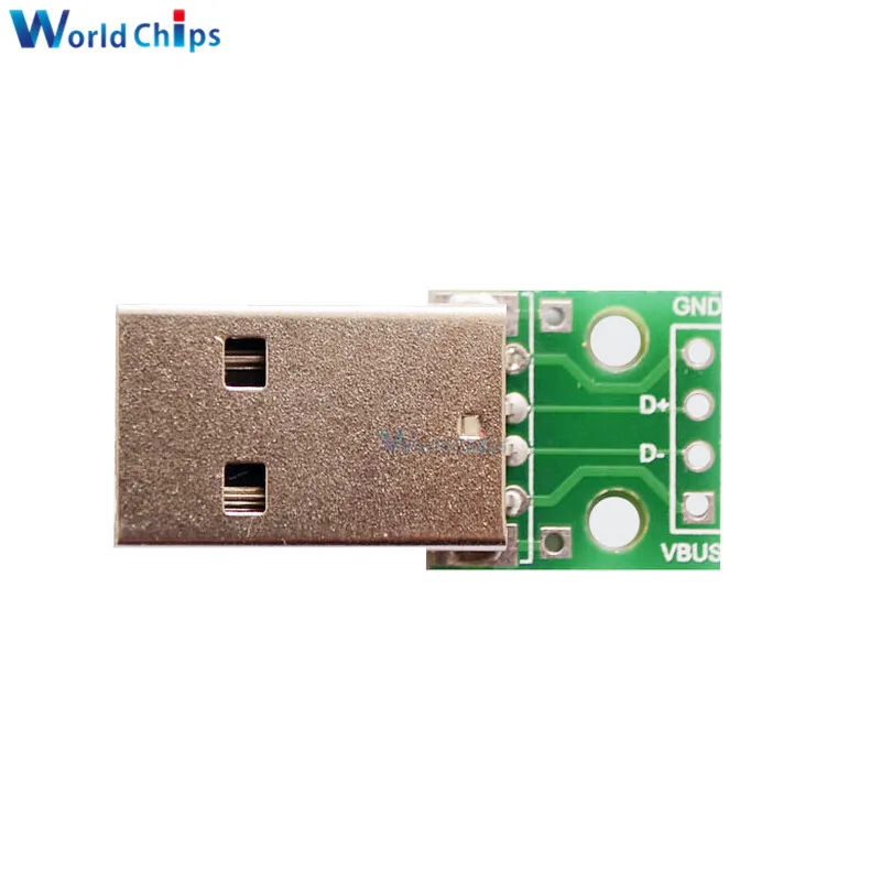 10PCS Micro / Mini USB Type A Male/USB Type A Female Interface Adapter to 2.54mm DIP PCB Board Adapter Converter Breakout Module