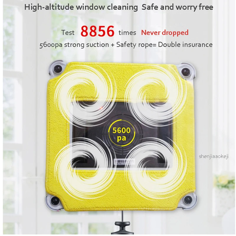 Window Vacuum Cleaner Smart window cleaning robot Remote Control High Suction Anti-Falling Washer Robot Sweeper 220V  75W