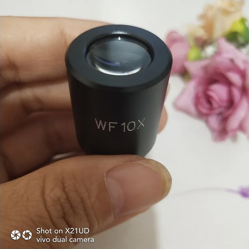 عدسة تكبير WF10X 16 مللي متر في مجال الرؤية مجهر بيولوجي صغير العدسة مع حجم التركيب 20 مللي متر